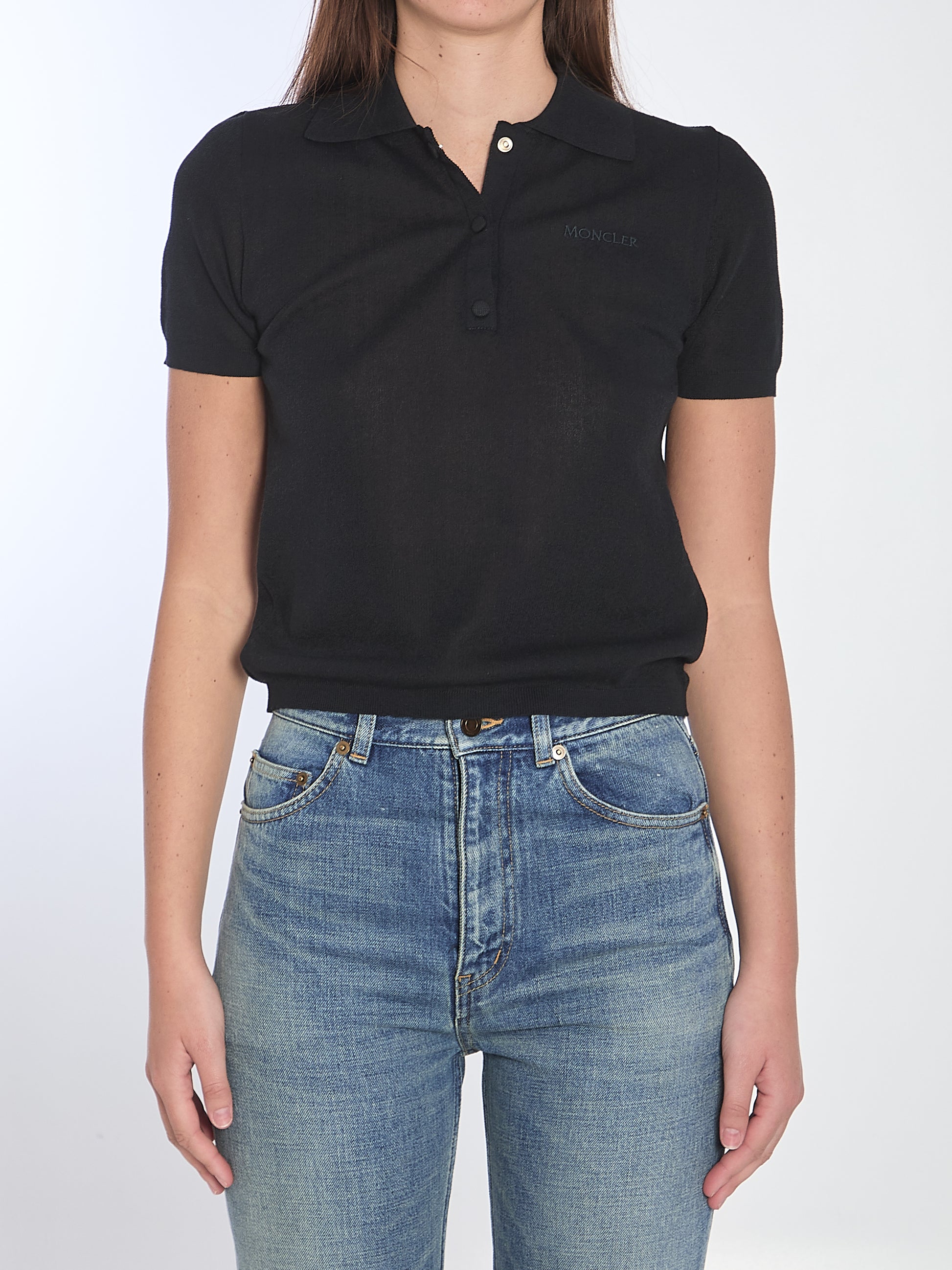 Polo shirt with embroidered logo