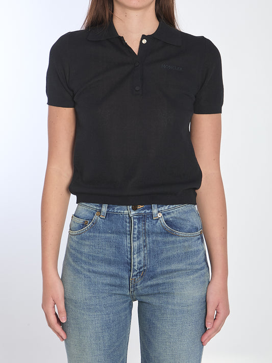 Polo shirt with embroidered logo