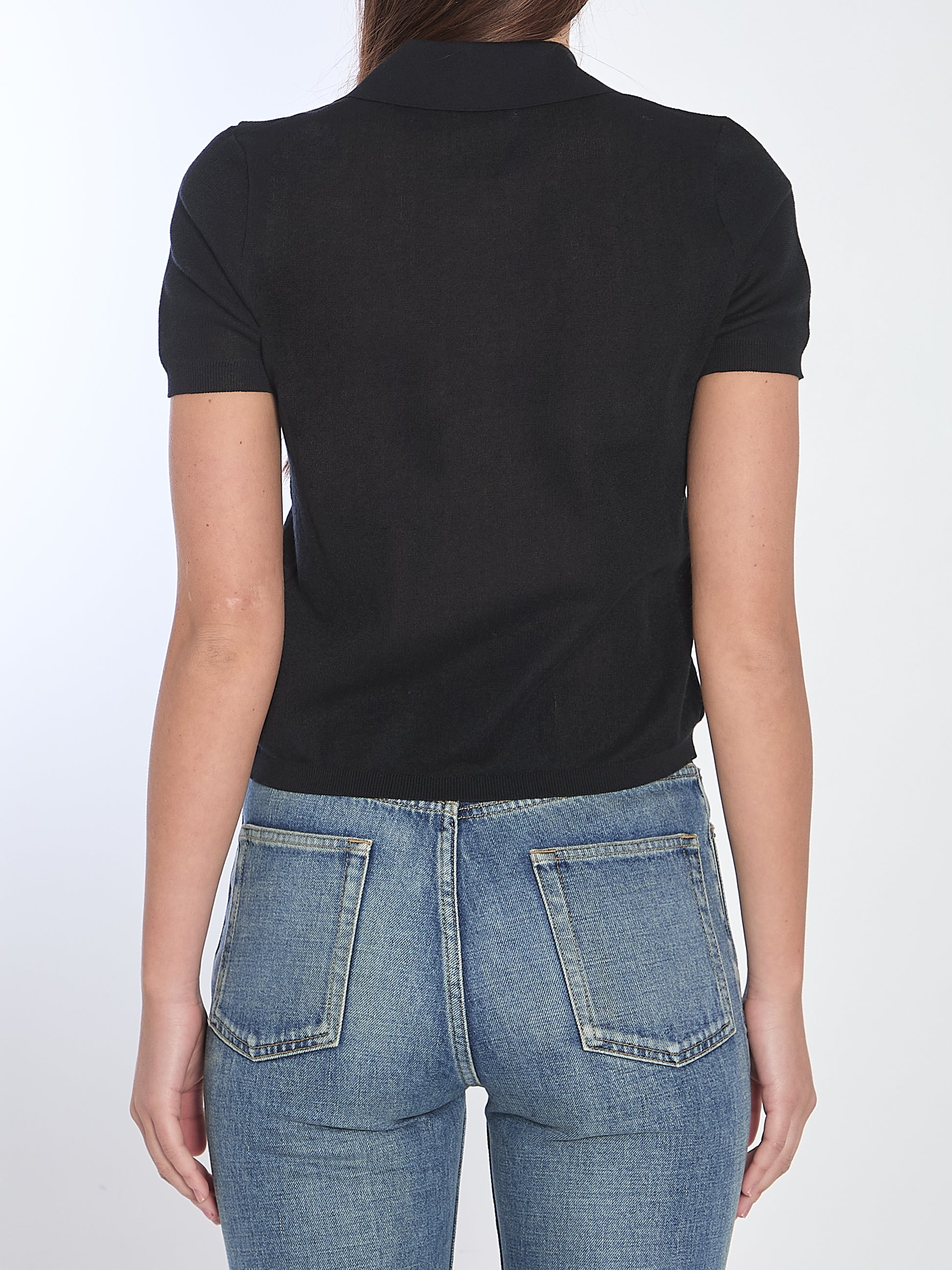 Polo shirt with embroidered logo