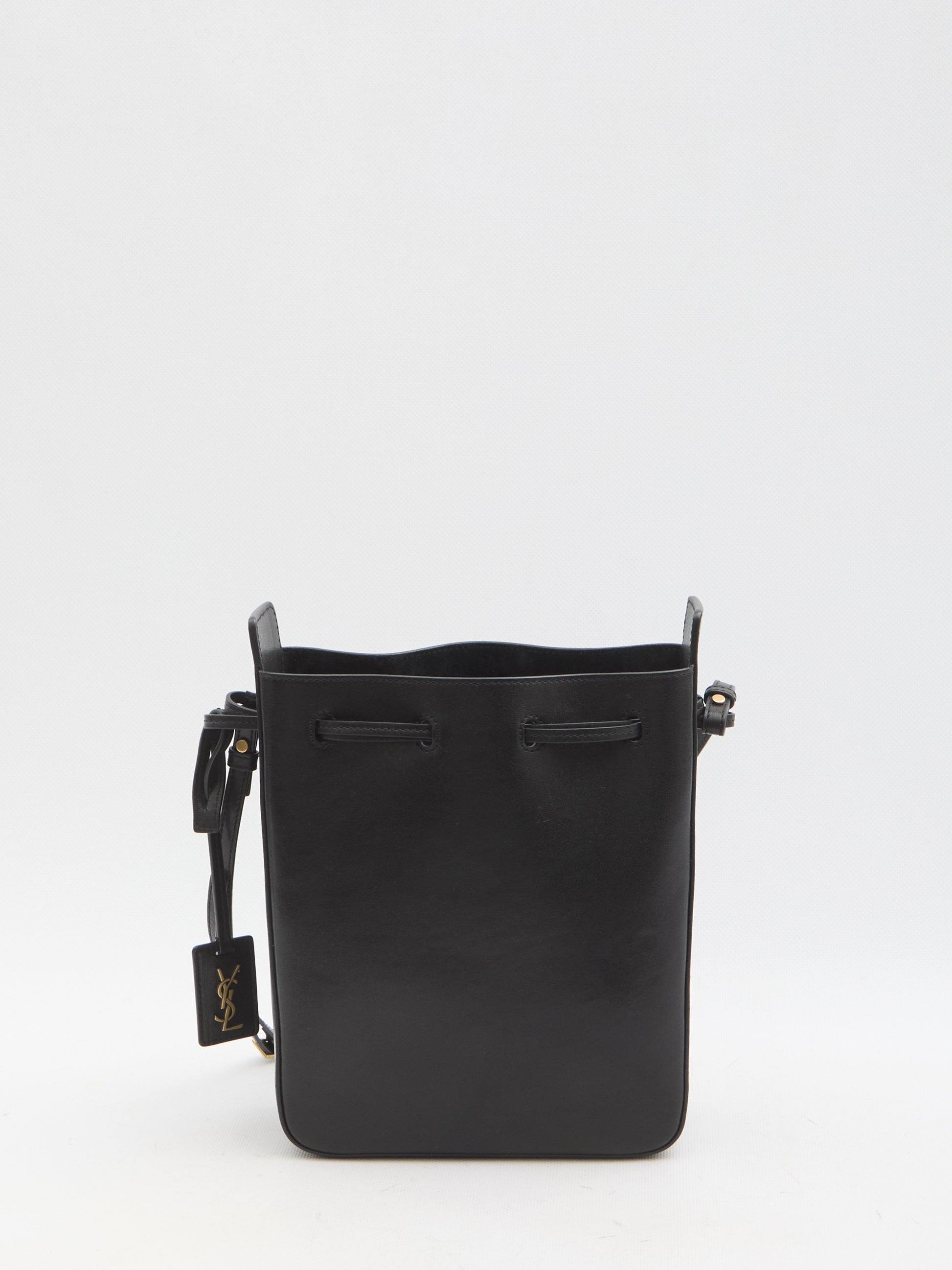 Leather bucket bag