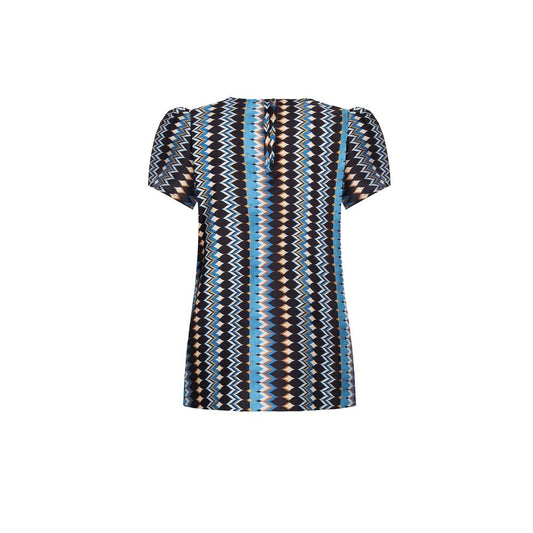 Rinascimento Turquoise Polyester Blouse