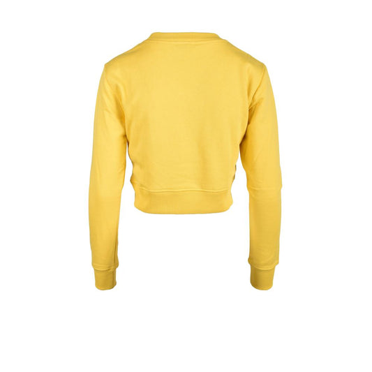 Diesel Yellow Cotton Sweatshirt
