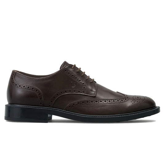 Tod's Brown Calfskin Men Formal Shoe