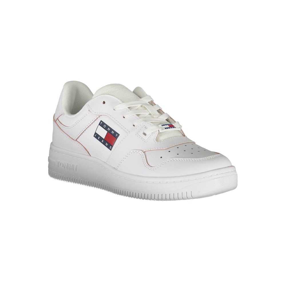 Tommy Hilfiger White Leather Women Sneaker