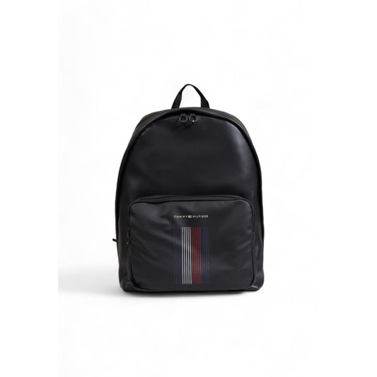 Tommy Hilfiger Black Polyester Backpack