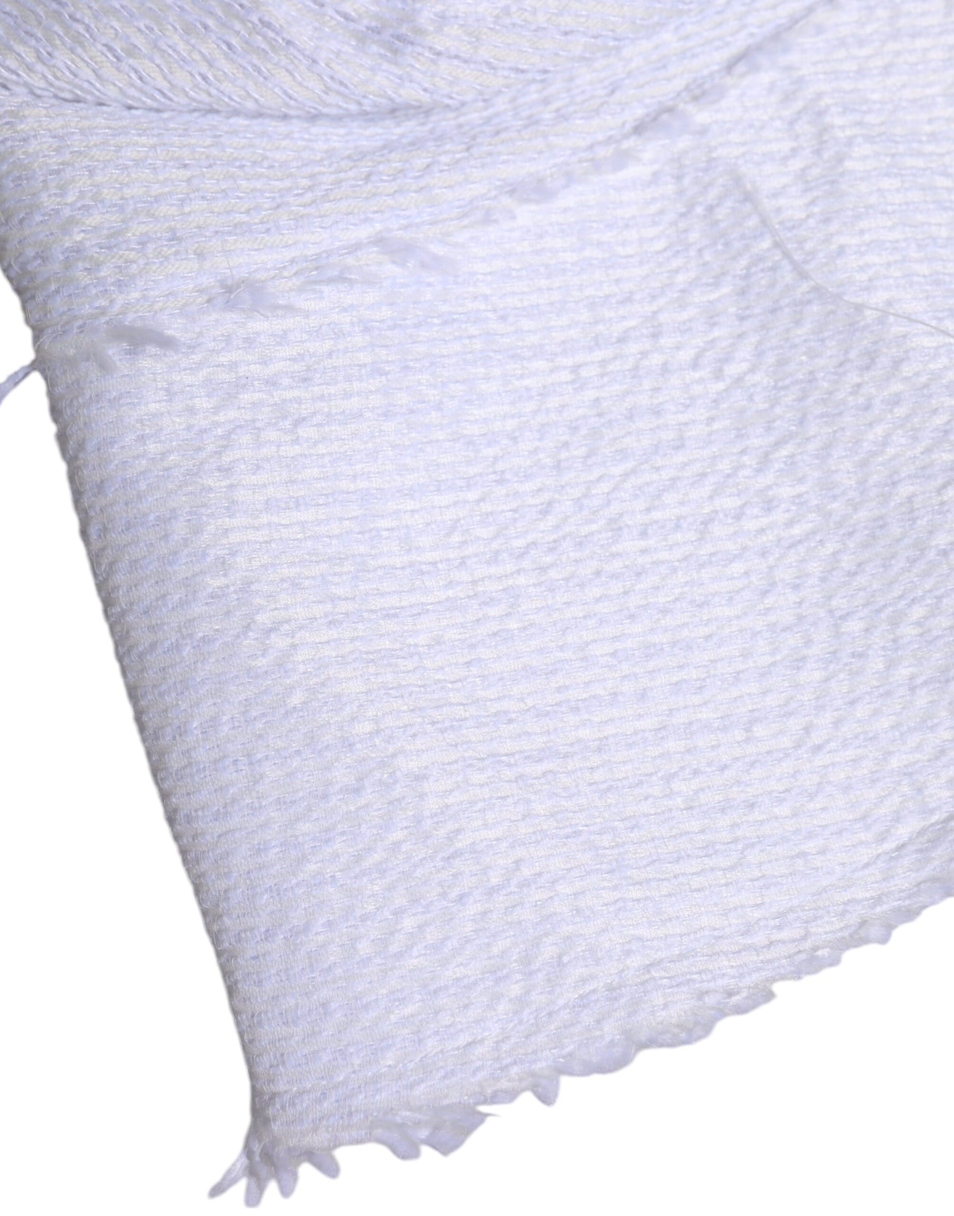 Dolce & Gabbana White Polyester Wide Brim Bucket Hat