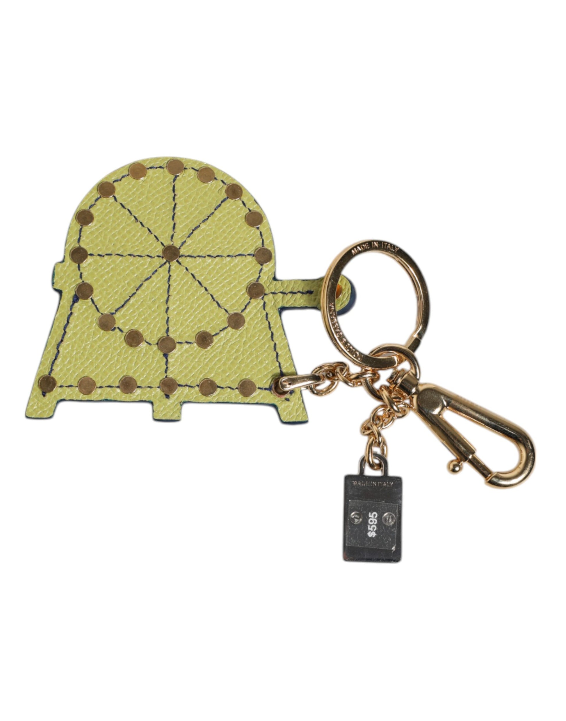 Dolce & Gabbana Multicolor Gold Tone Carretto Keychain Keyring