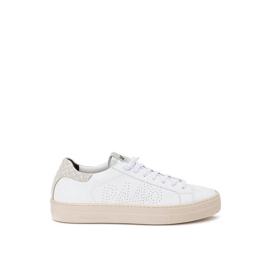 P448 White Leather Low Top Sneakers