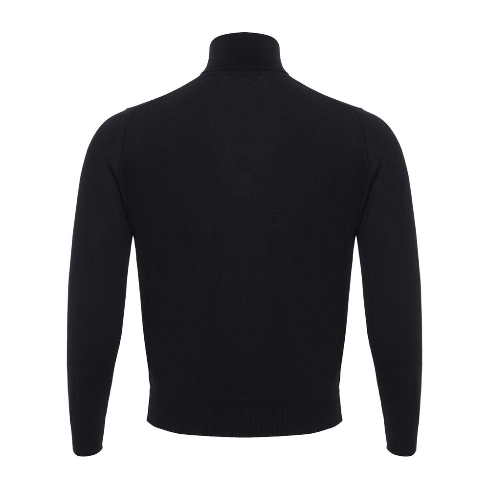 Colombo Black Cashmere Turtleneck