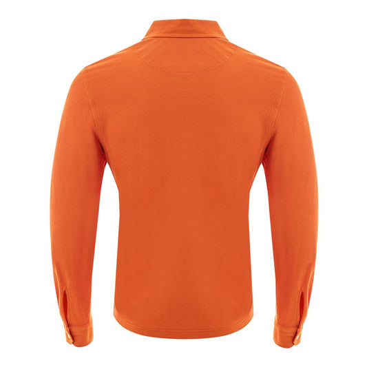 Gran Sasso Orange Cotton Polo Shirt