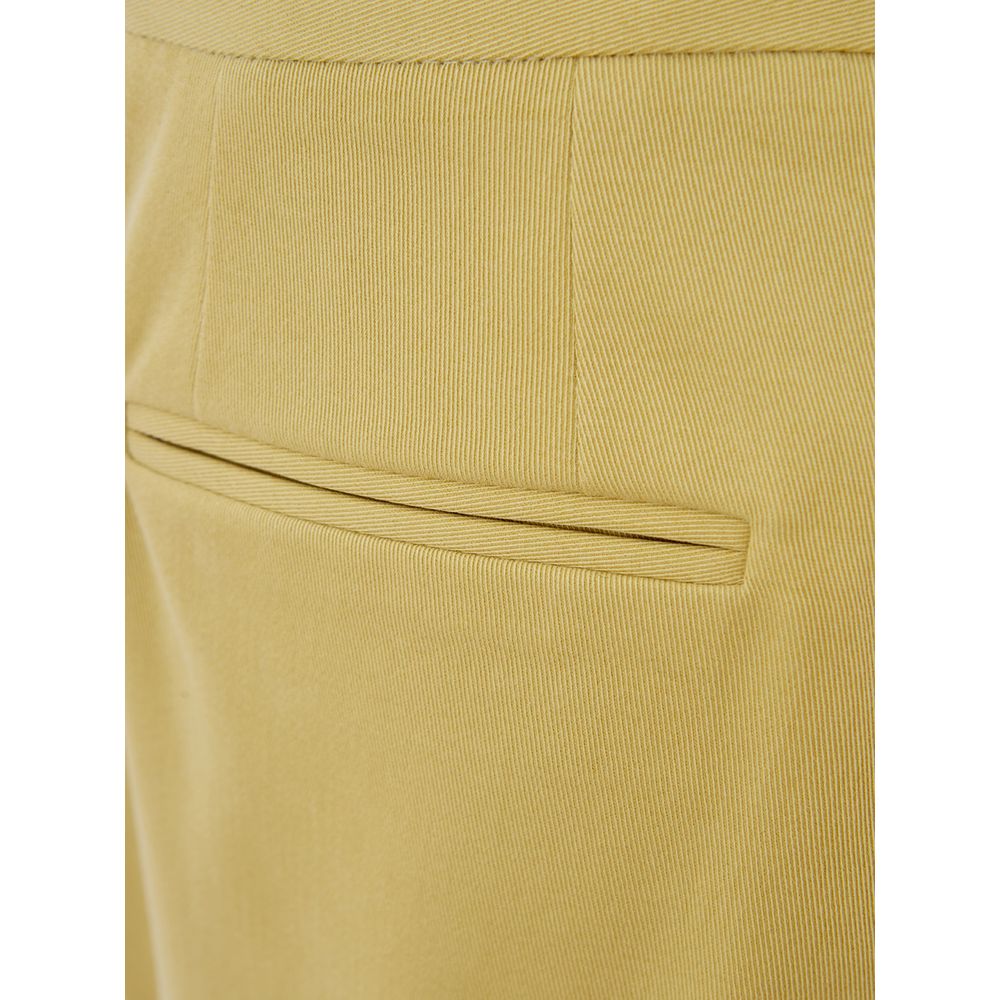 Lardini Gold Cotton Casual Pants