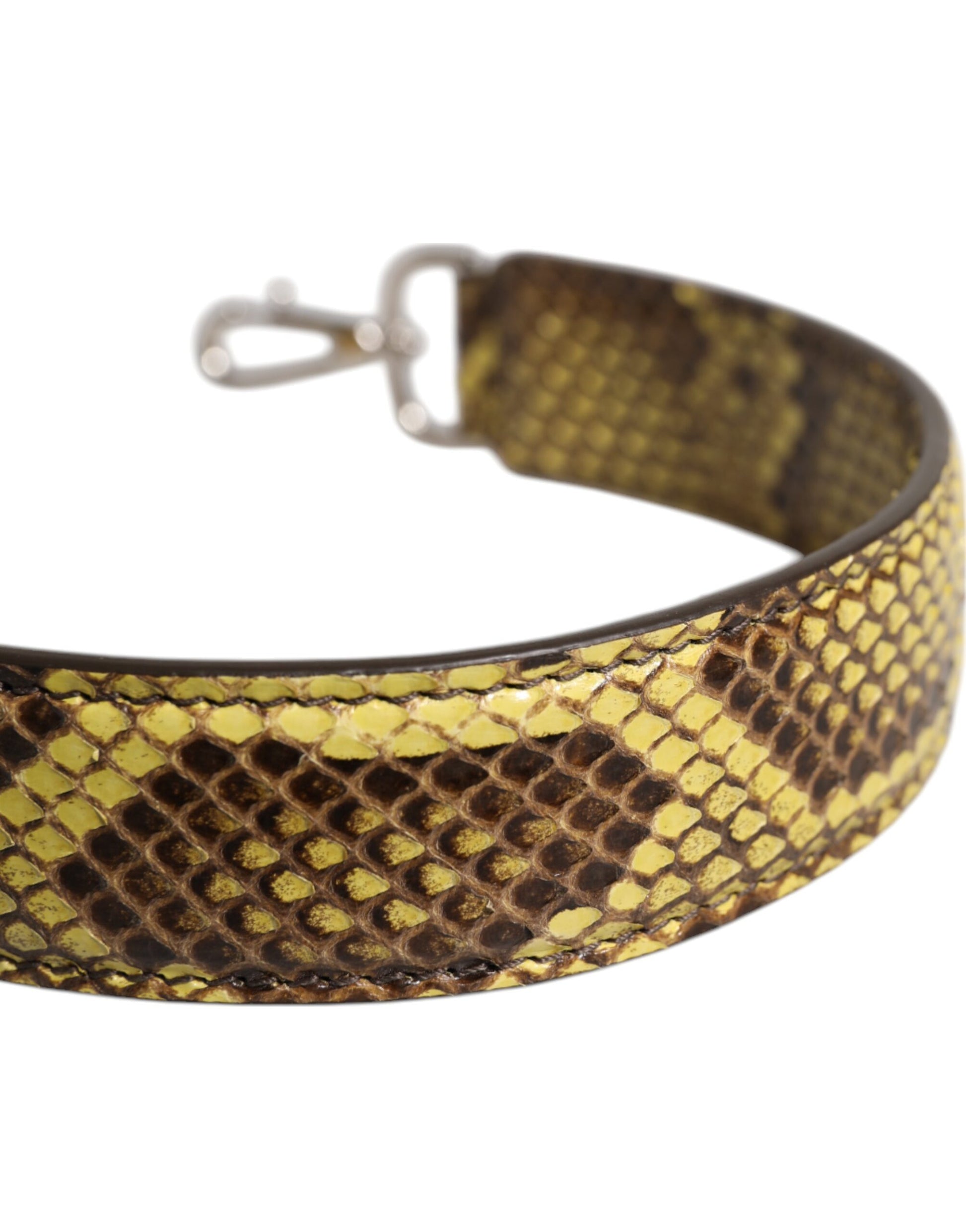 Dolce & Gabbana Yellow Exotic Leather Bag Shoulder Strap