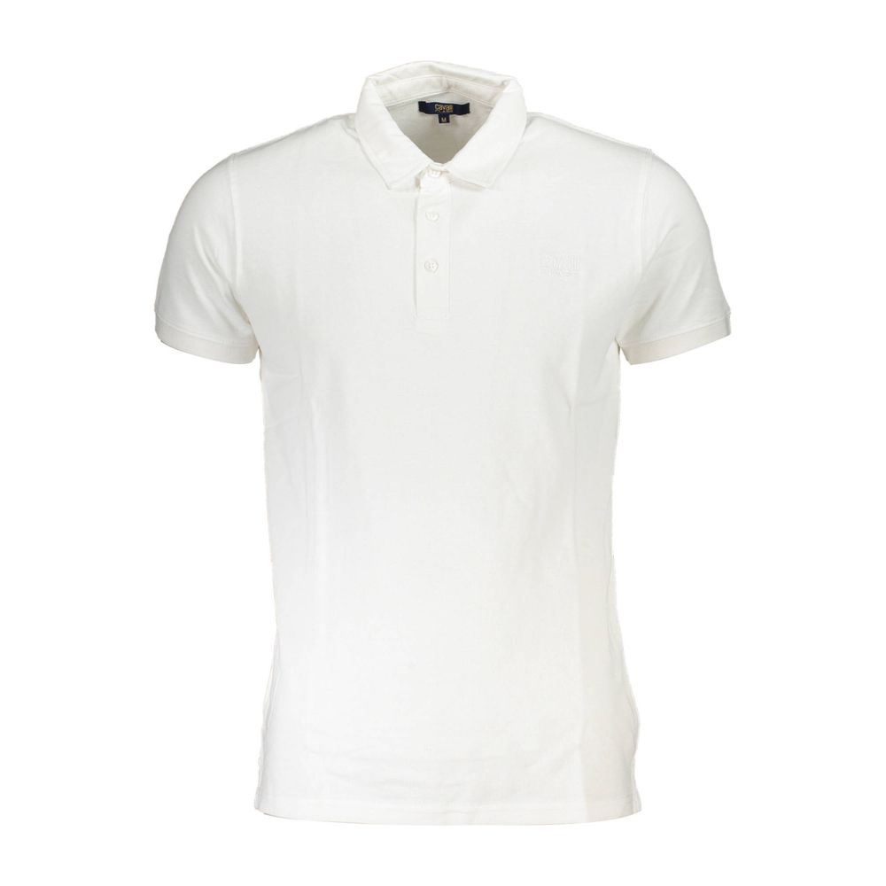 Cavalli Class Bianco Cotton Men Polo