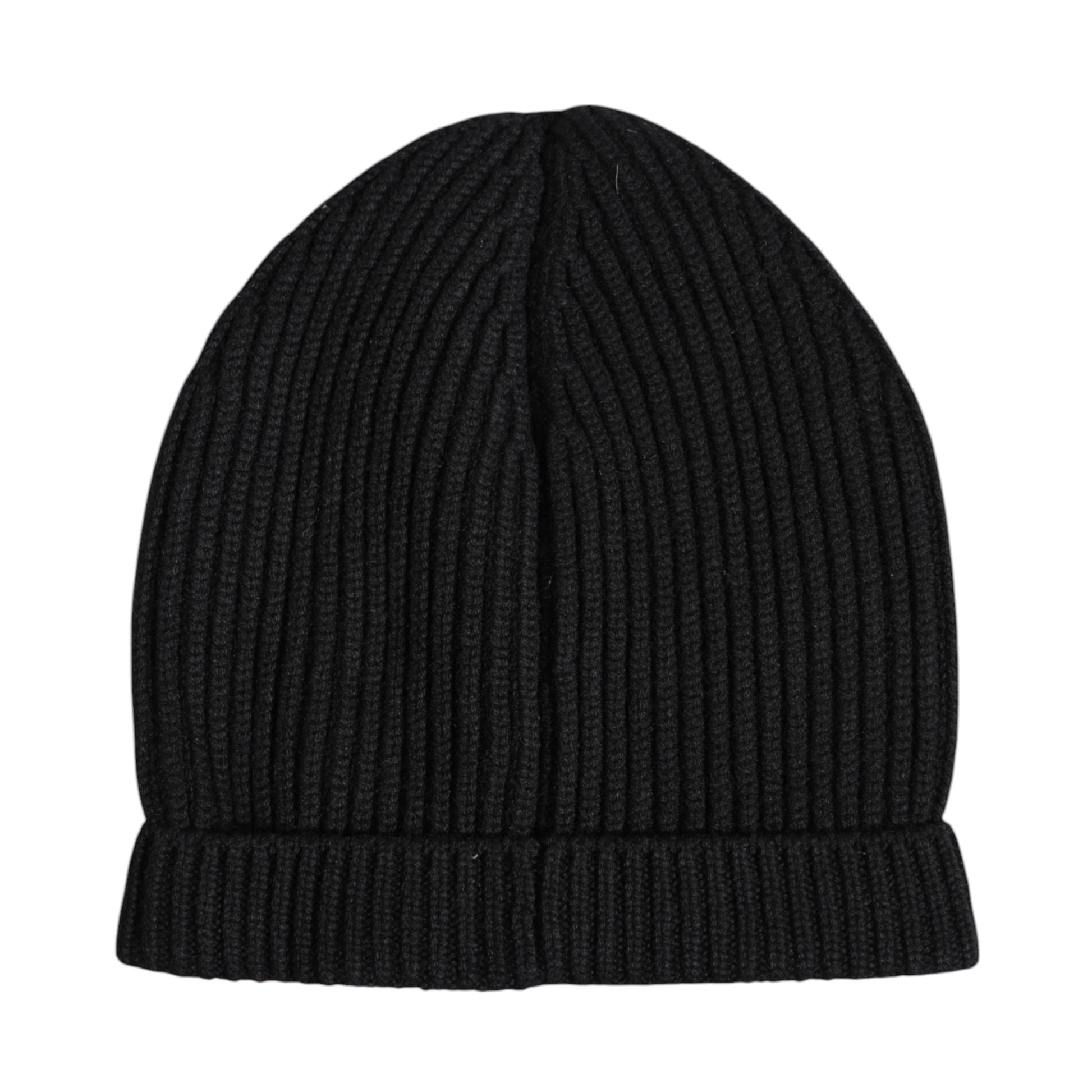 Dolce & Gabbana Black Cashmere Knitted Winter Beanie Hat