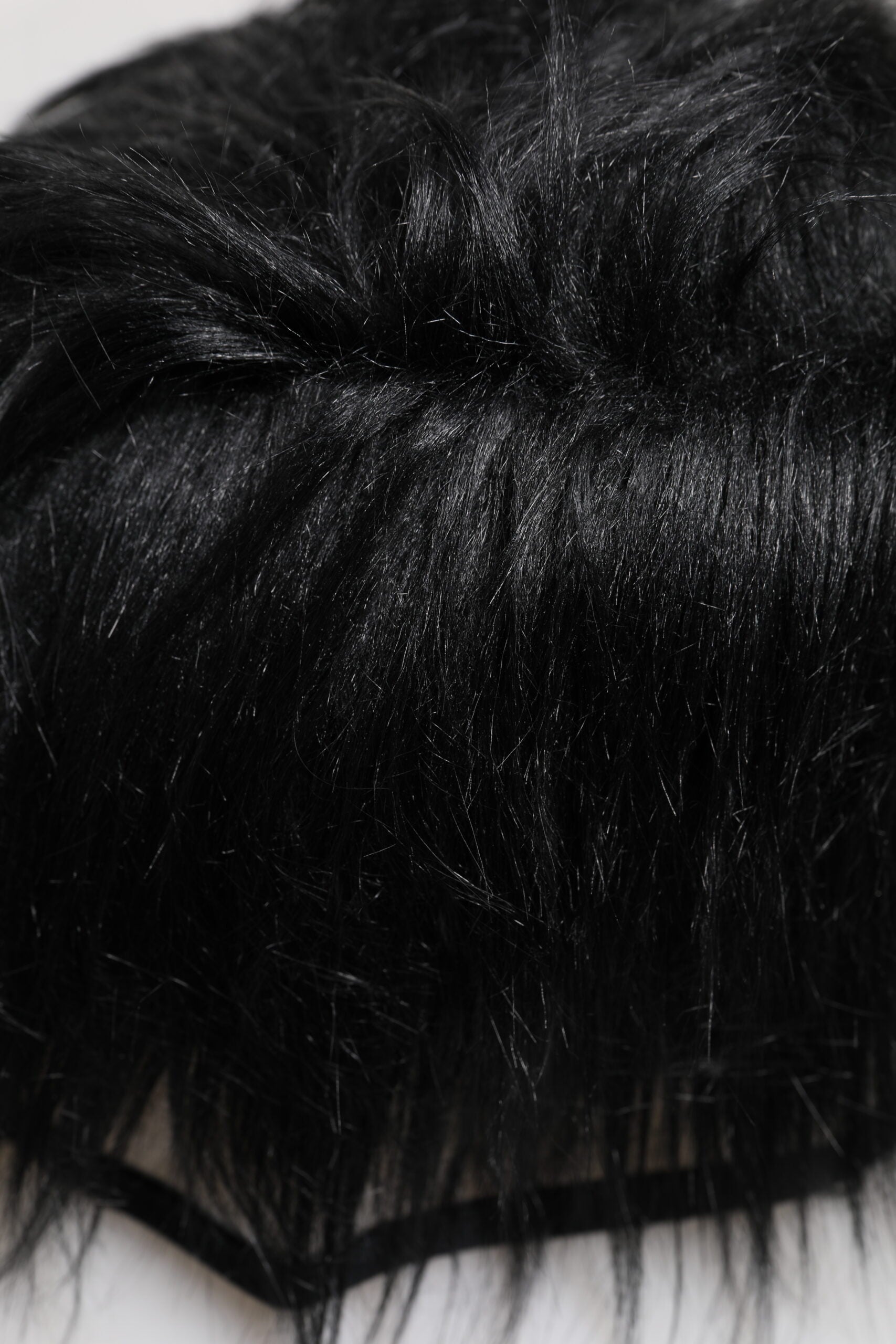 Dolce & Gabbana Black Faux Fur Bucket Hat