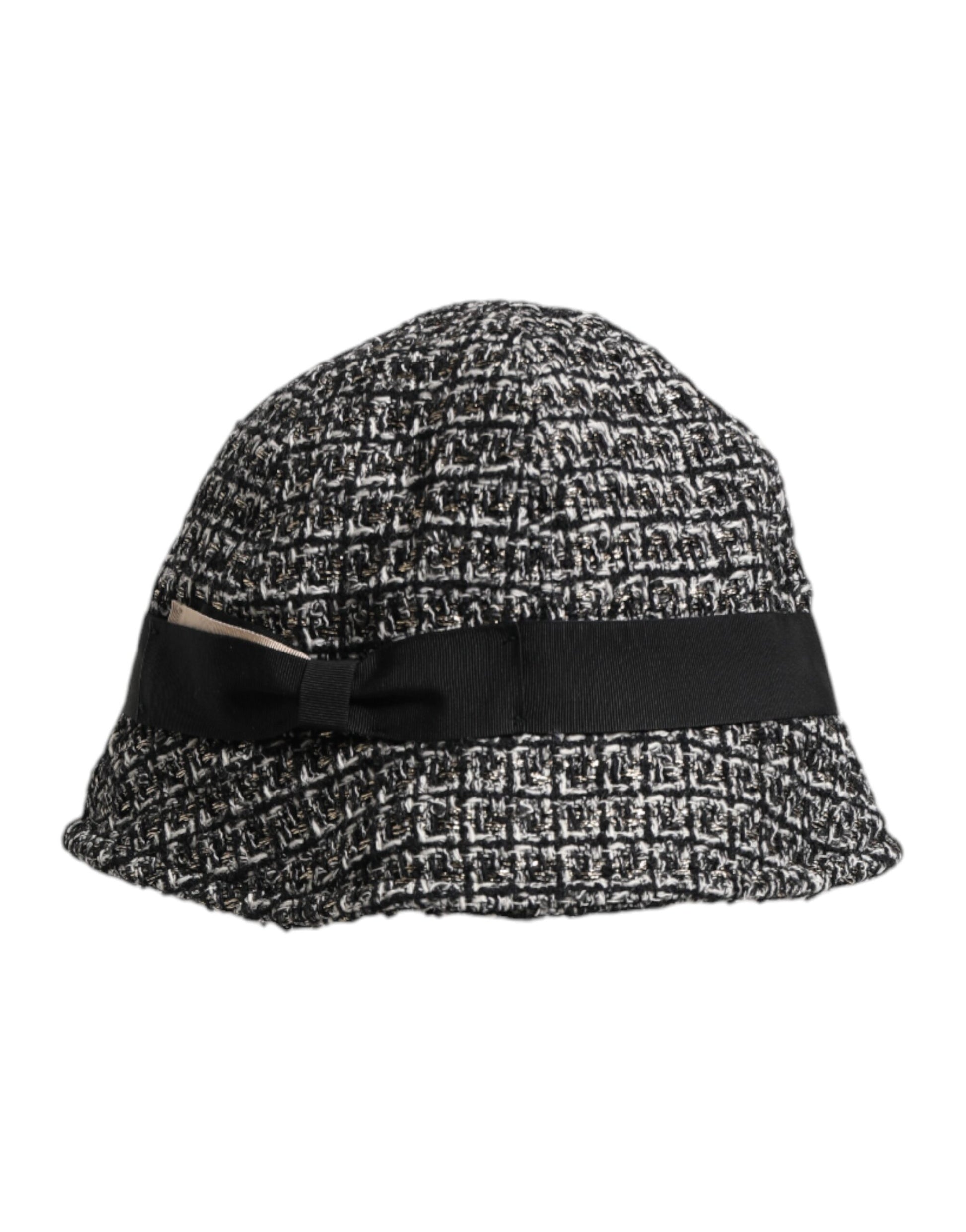 Dolce & Gabbana Black Cotton Blend Bucket Hat