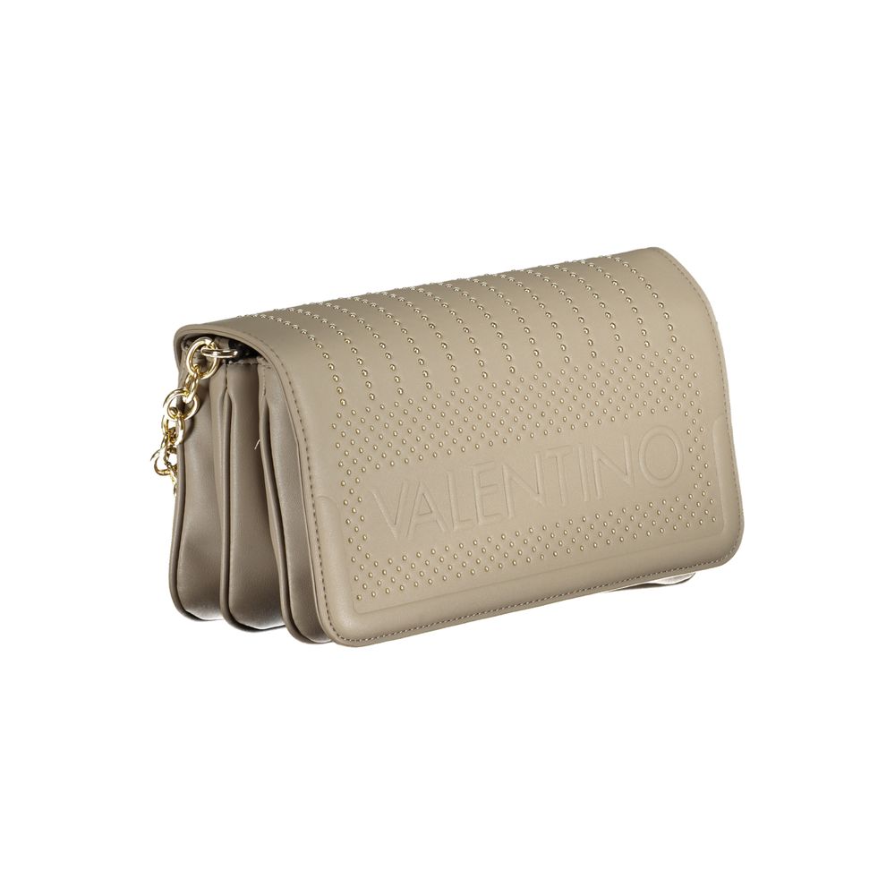 Mario Valentino Beige Polyurethane Women Shoulder Bag