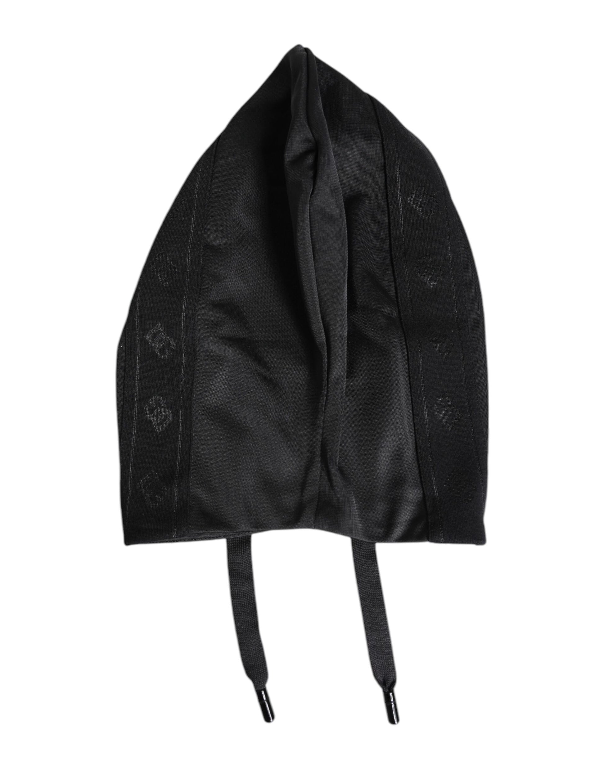 Dolce & Gabbana Black Polyester Whole Head Wrap Hat