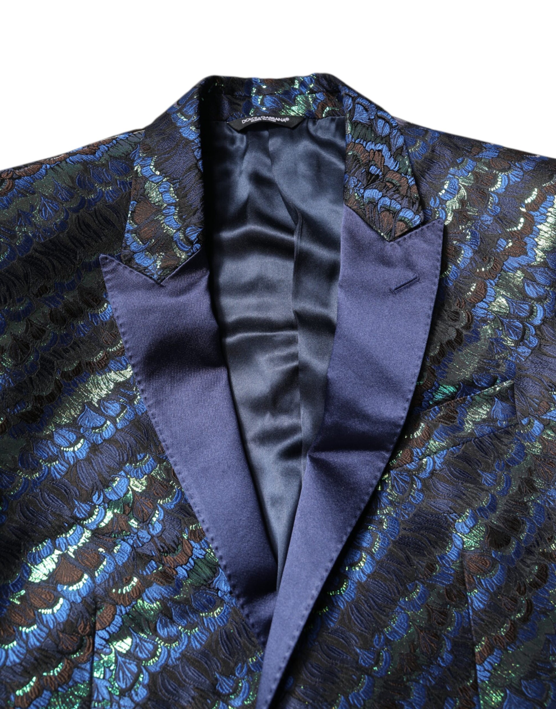 Dolce & Gabbana Multicolor Polyester Jacquard 2 Piece Suit