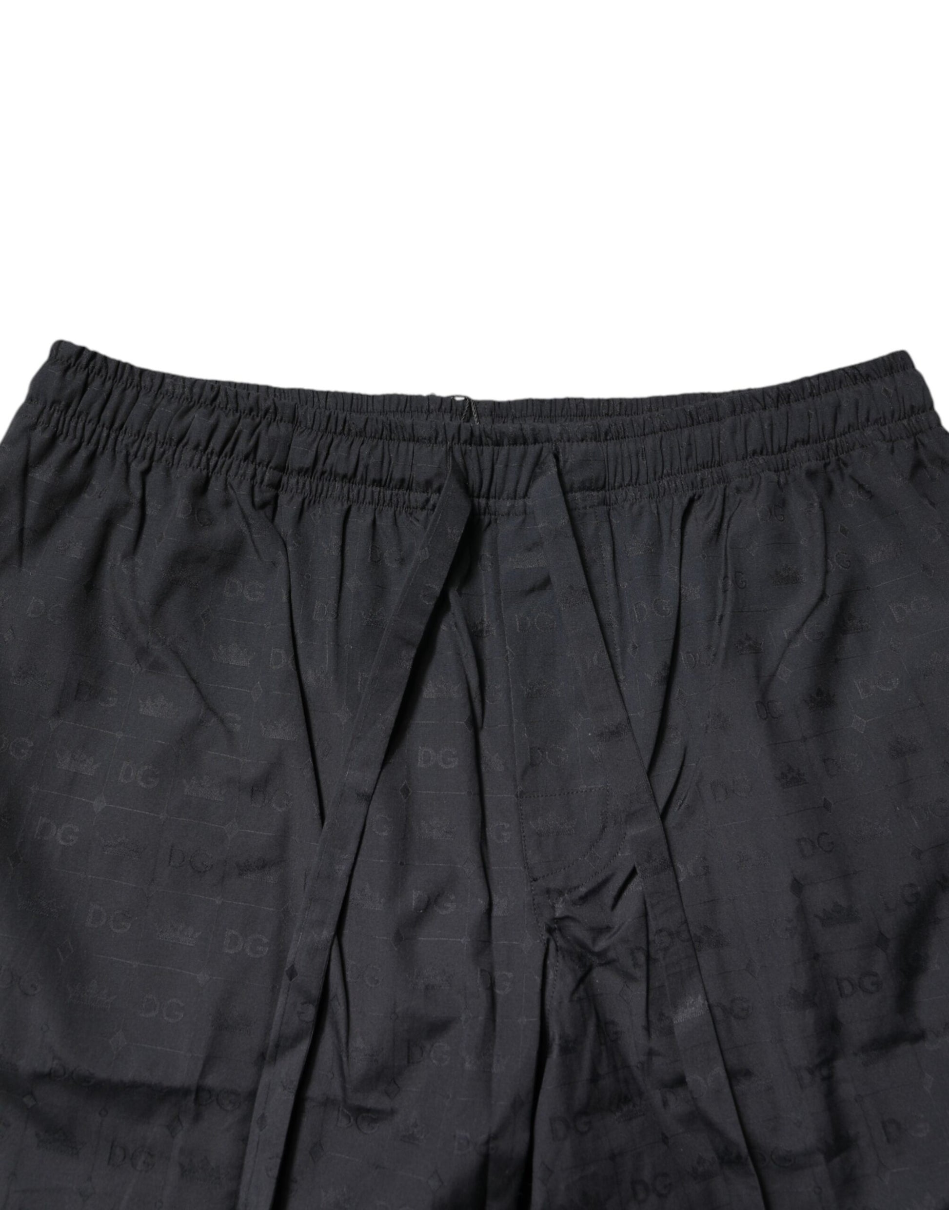 Dolce & Gabbana Black Cotton Men Pajama Set Sleepwear