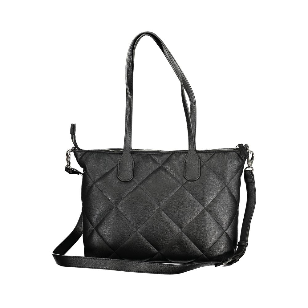 Mario Valentino Black Polyurethane Women Handbag