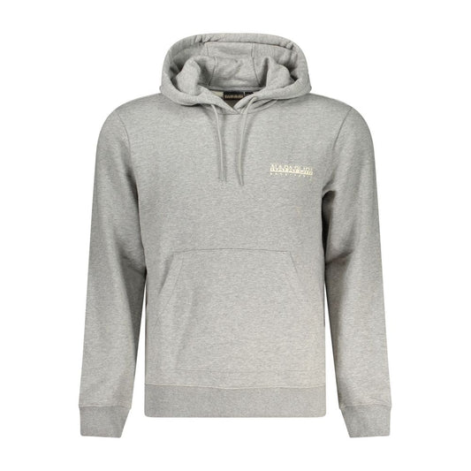 Napapijri Grigio Cotton Men Sweatshirt