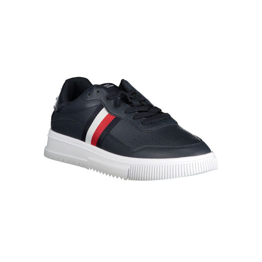 Tommy Hilfiger Blu Leather Men Sneaker