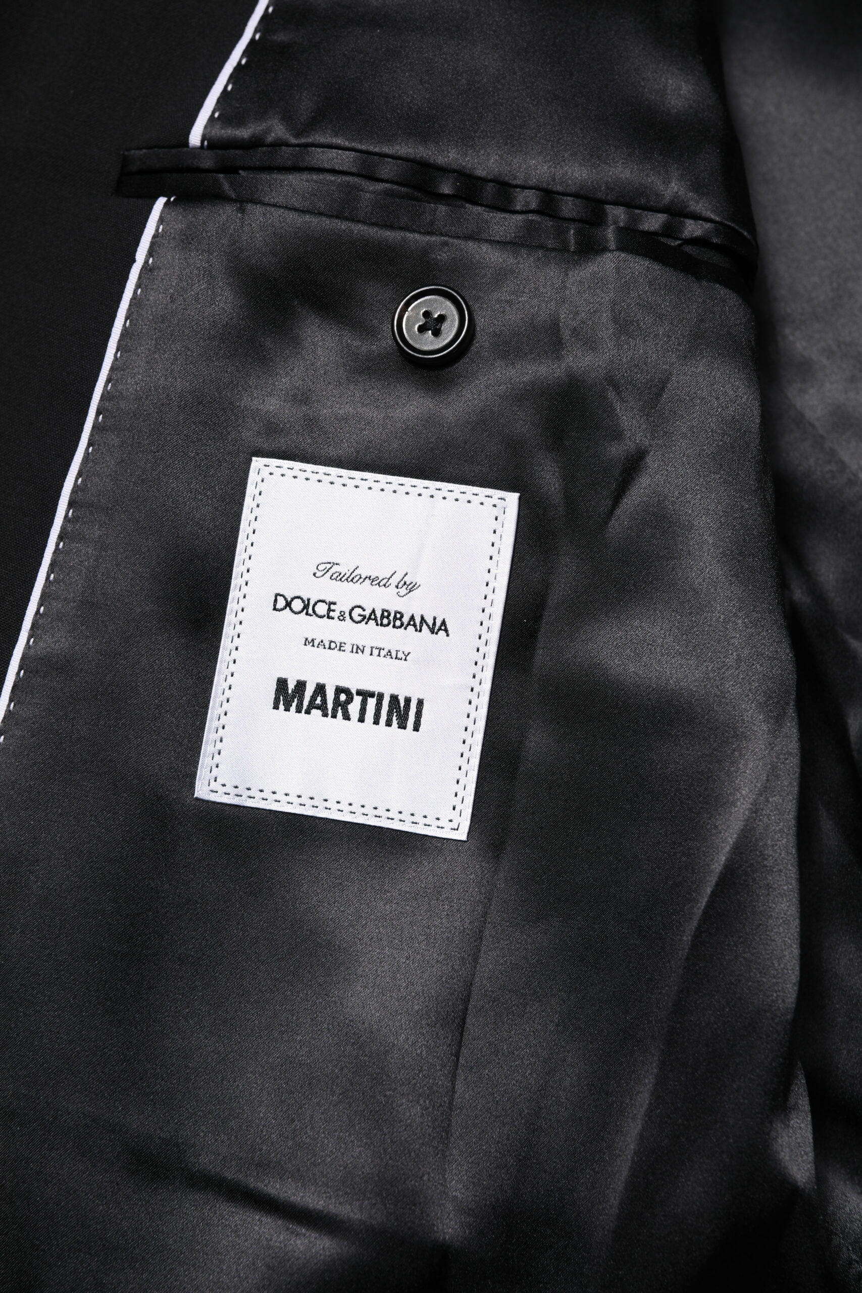 Dolce & Gabbana Black MARTINI Double Breasted Suit Jacket