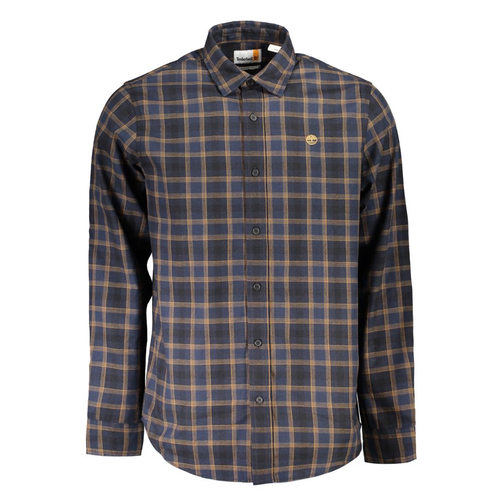 Timberland Blue Cotton Men's Shirt