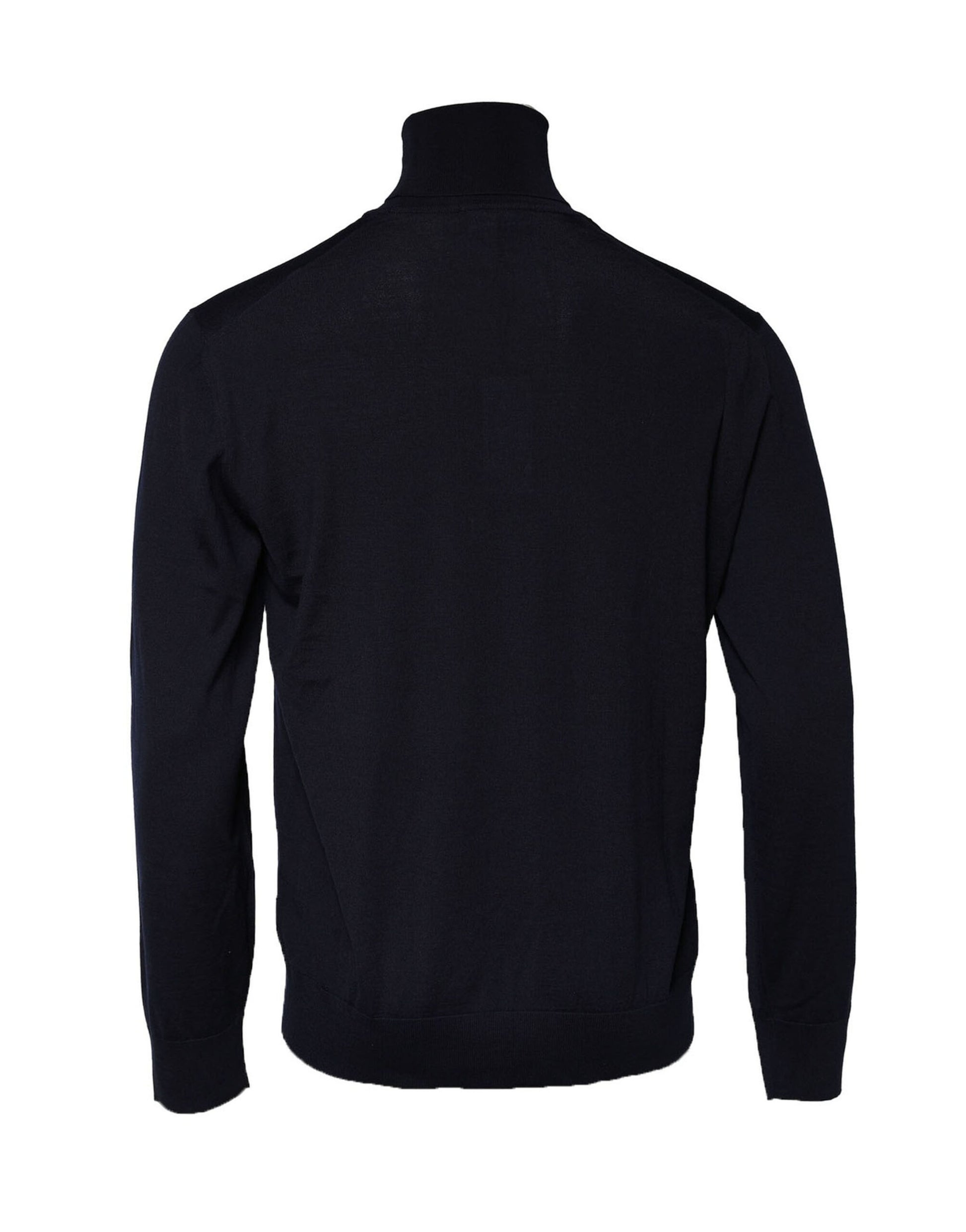 Dolce & Gabbana Blue Long Sleeve Turtleneck Pullover Sweater
