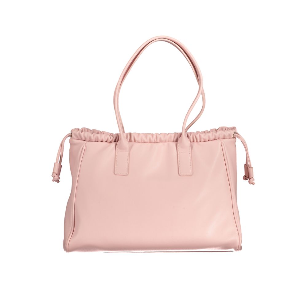 Mario Valentino Rosa Poliuretano Women Shoulder Bag