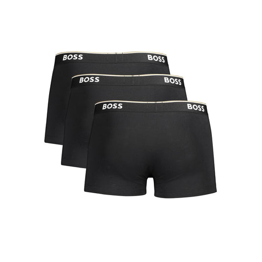 Hugo Boss Black Cotton Men's Boxer Briefs
