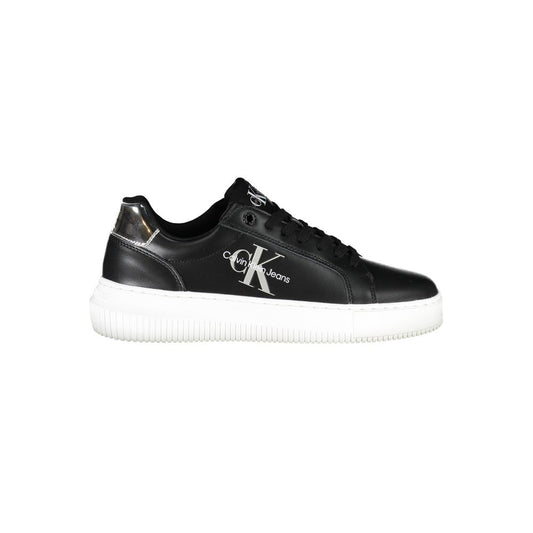 Calvin Klein Nero Leather Women Sneaker