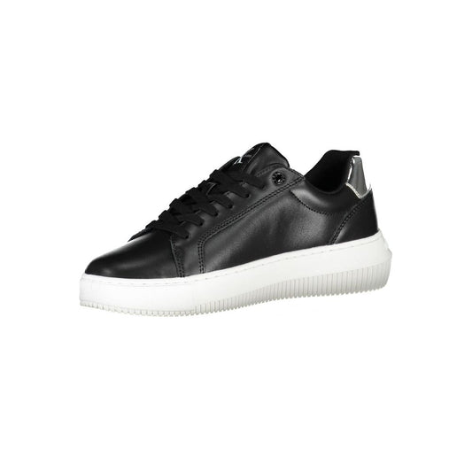 Calvin Klein Nero Leather Women Sneaker