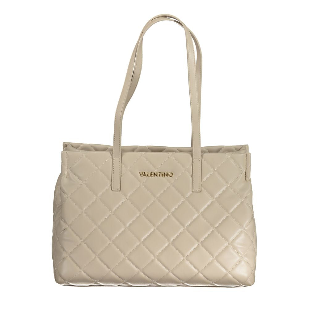 Mario Valentino Beige Polyurethane Women Handbag