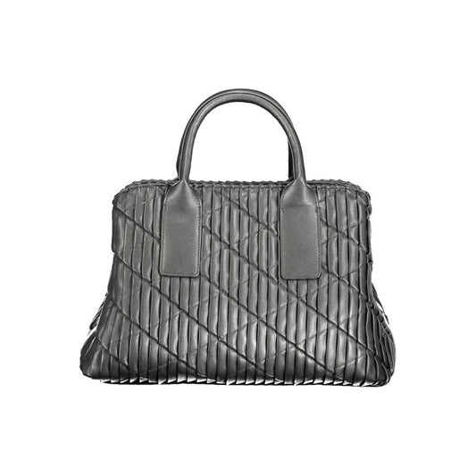 Mario Valentino Black Polyurethane Women Handbag