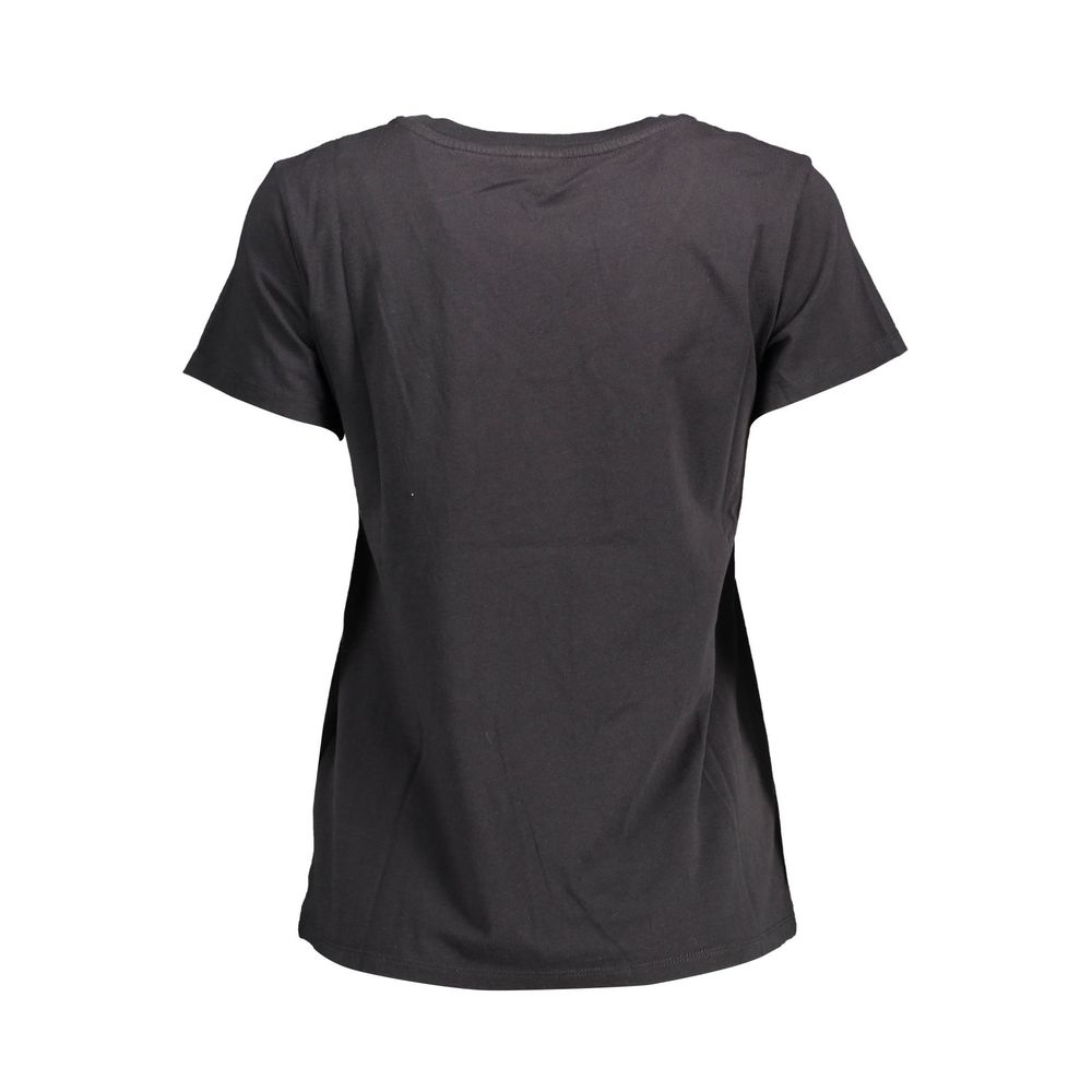 Levi's Black Cotton Women T-Shirt