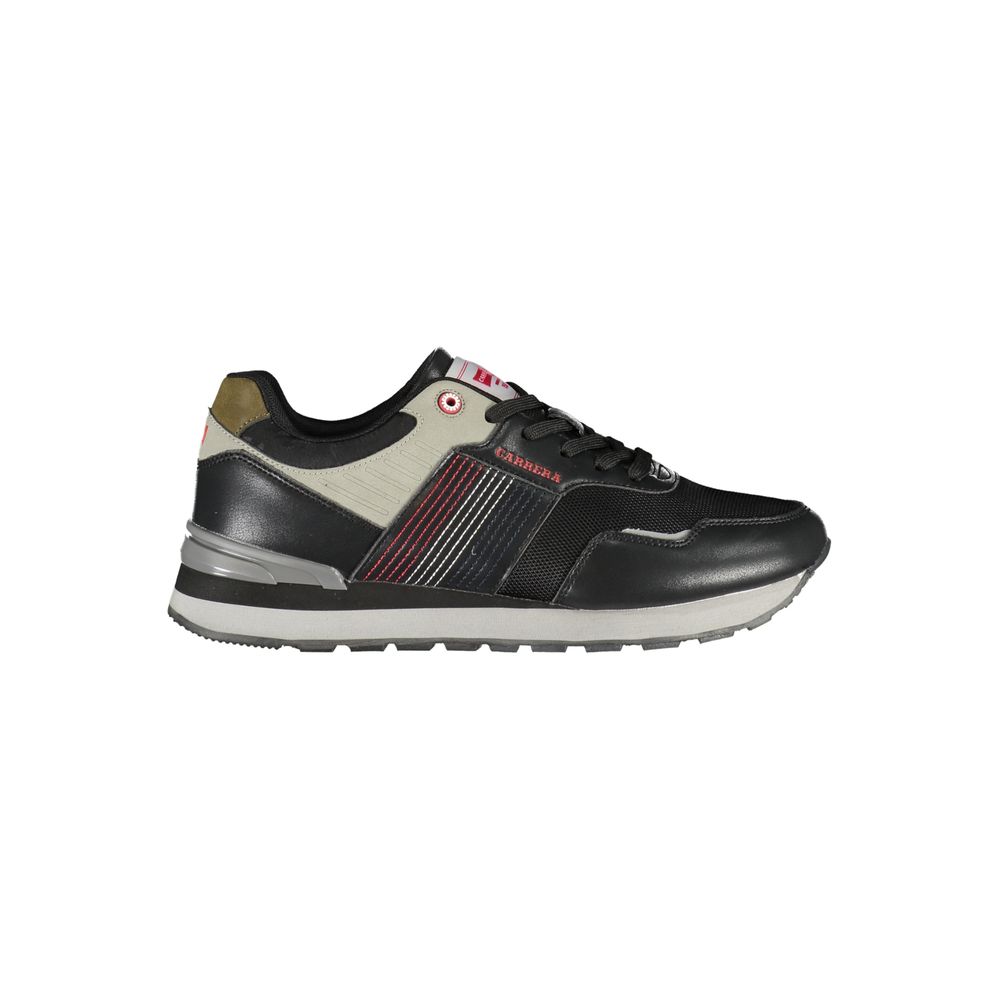 Carrera Black Polyester Athletic Sneakers