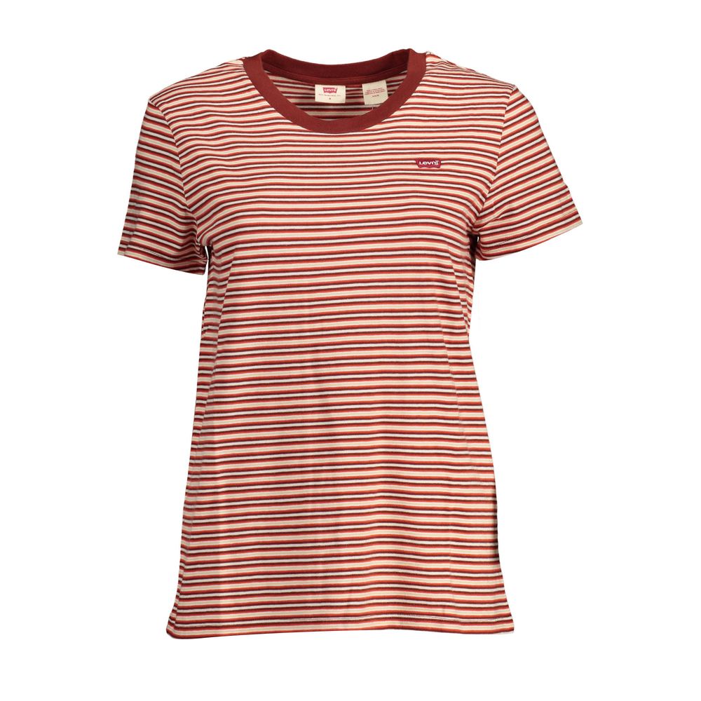 Levi's Rosso Cotton Women T-Shirt