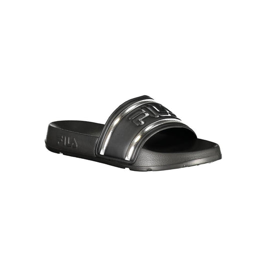 Fila Black Polyurethane Women Slipper