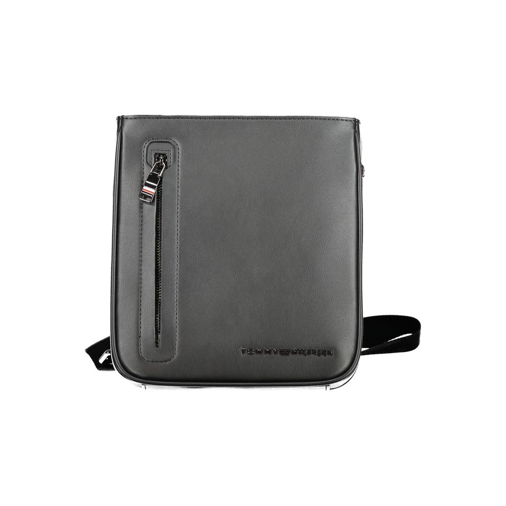 Tommy Hilfiger Black Polyurethane Men Shoulder Bag
