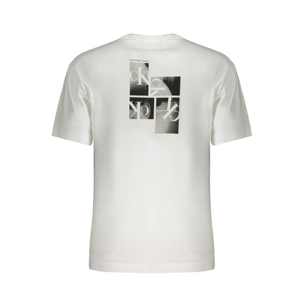 Calvin Klein White Cotton Men T-Shirt