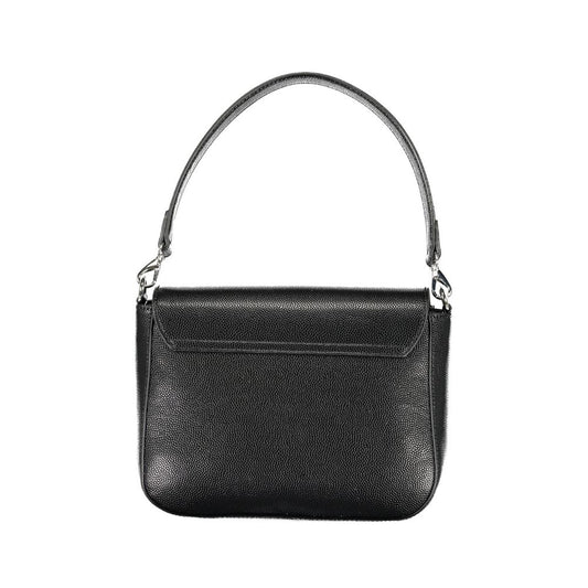 Mario Valentino Black Polyurethane Women Handbag - Qutton
