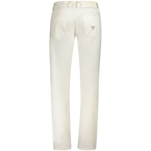 Guess Jeans White Cotton Mens Jeans