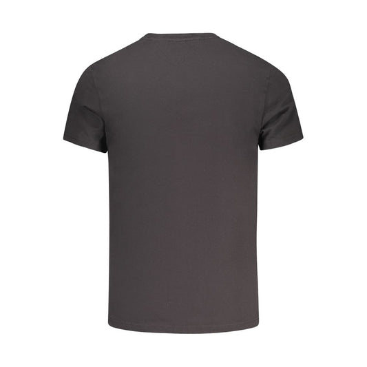 Tommy Hilfiger Black Cotton Men's T-Shirt