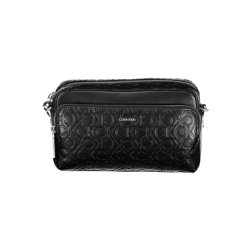Calvin Klein Black Polyurethane Women Shoulder Bag