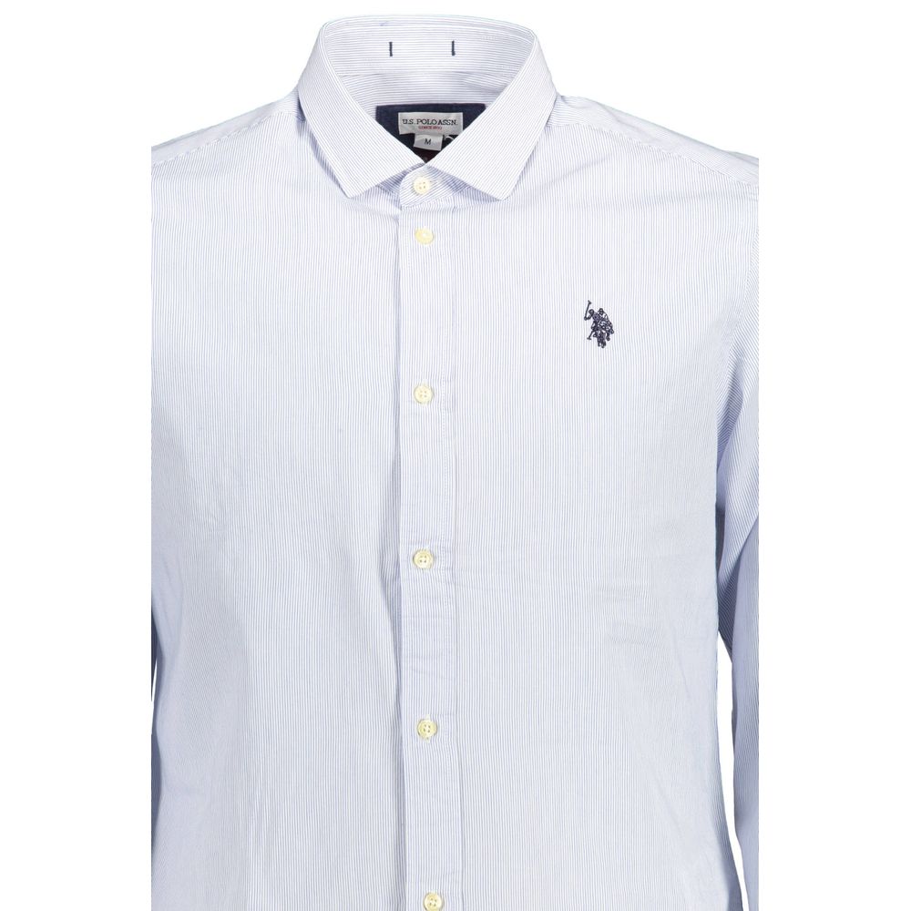 U.S. POLO ASSN. Blue Cotton Dress Shirt