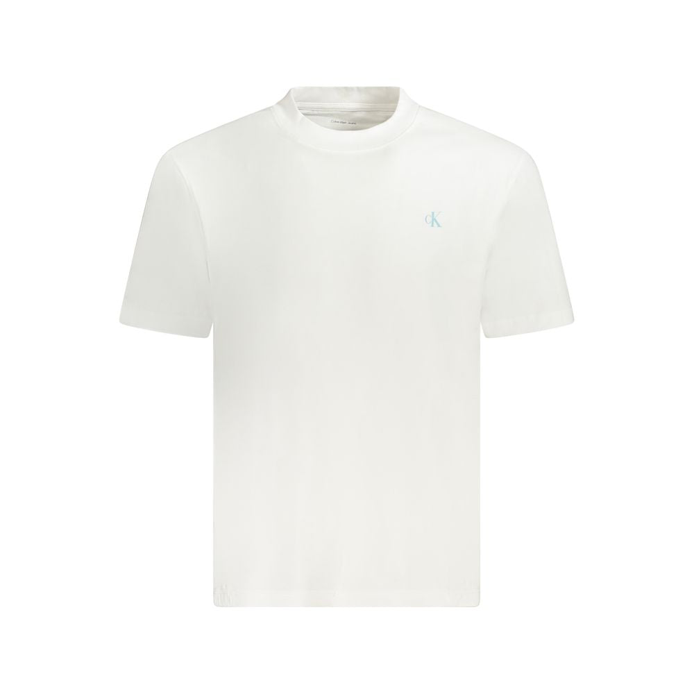 Calvin Klein White Cotton Men T-Shirt