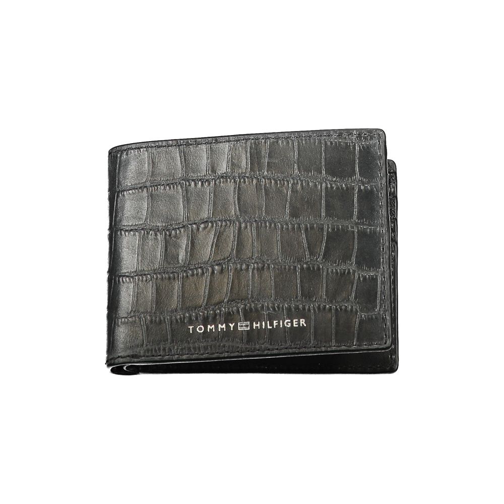 Tommy Hilfiger Black Leather Men Wallet