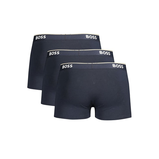 Hugo Boss Blu Cotton Men Boxer